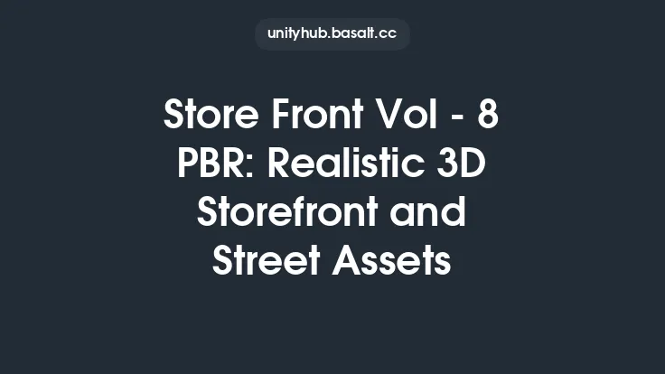 Store Front Vol - 8 PBR: Realistic 3D Storefront and Street Assets Thumbnail