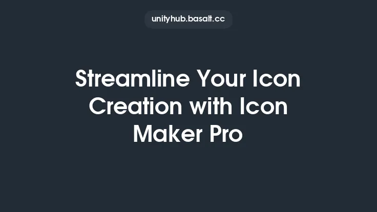 Streamline Your Icon Creation with Icon Maker Pro Thumbnail