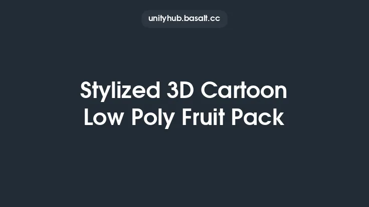 Stylized 3D Cartoon Low Poly Fruit Pack Thumbnail