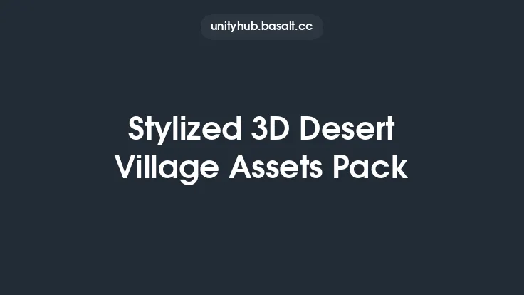 Stylized 3D Desert Village Assets Pack Thumbnail