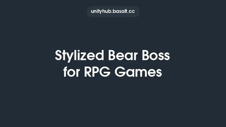 Stylized Bear Boss for RPG Games Thumbnail