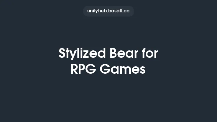 Stylized Bear for RPG Games Thumbnail