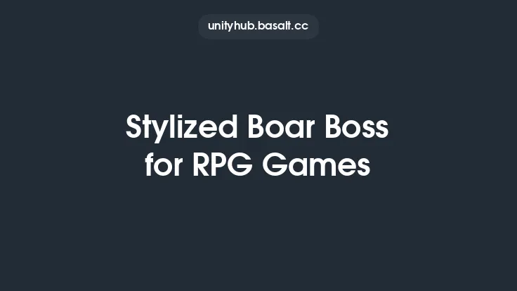 Stylized Boar Boss for RPG Games Thumbnail