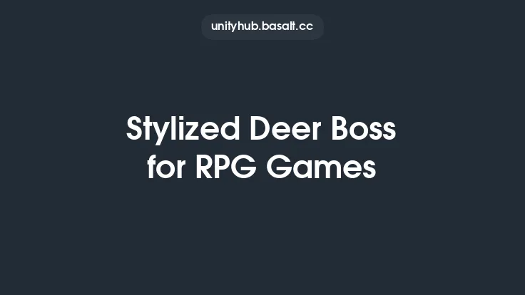 Stylized Deer Boss for RPG Games Thumbnail