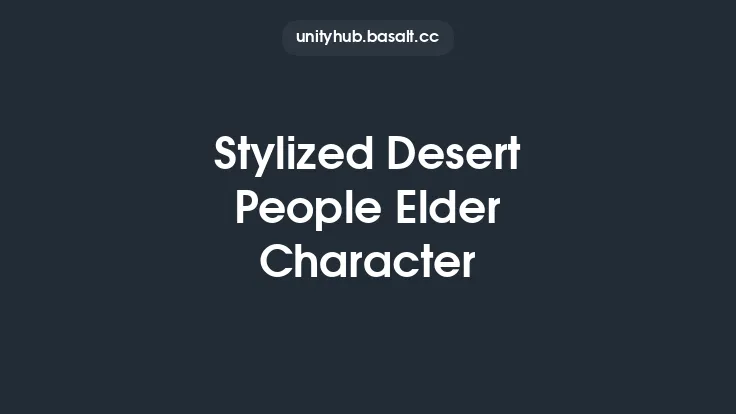 Stylized Desert People Elder Character Thumbnail