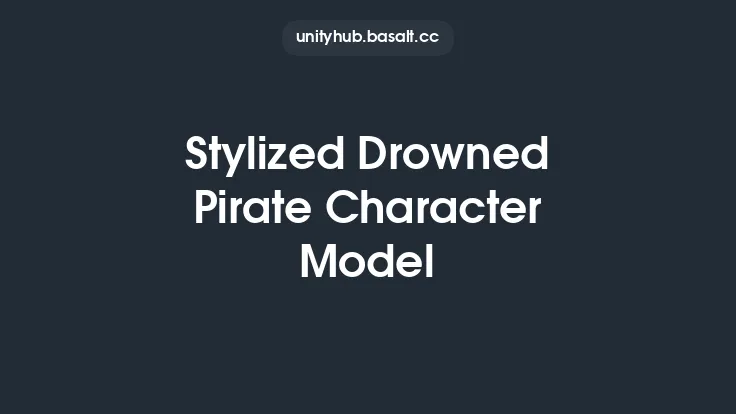 Stylized Drowned Pirate Character Model Thumbnail