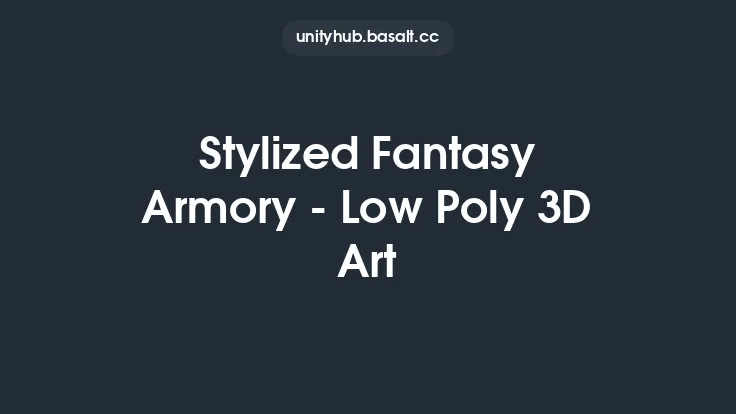 Stylized Fantasy Armory - Low Poly 3D Art Thumbnail