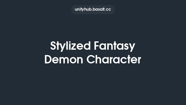Stylized Fantasy Demon Character Thumbnail