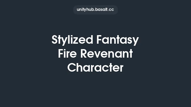 Stylized Fantasy Fire Revenant Character Thumbnail