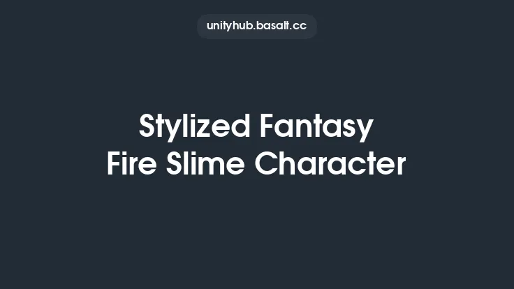 Stylized Fantasy Fire Slime Character Thumbnail