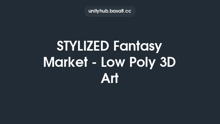 STYLIZED Fantasy Market - Low Poly 3D Art Thumbnail