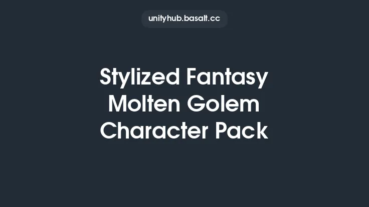 Stylized Fantasy Molten Golem Character Pack Thumbnail