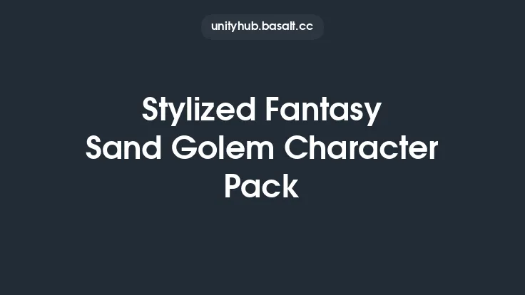 Stylized Fantasy Sand Golem Character Pack Thumbnail