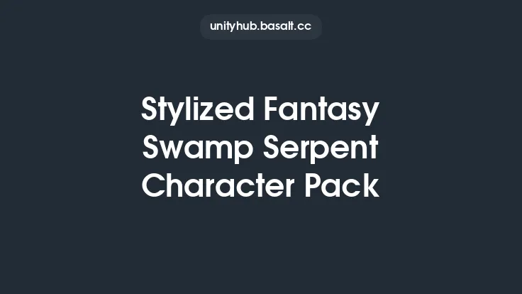 Stylized Fantasy Swamp Serpent Character Pack Thumbnail