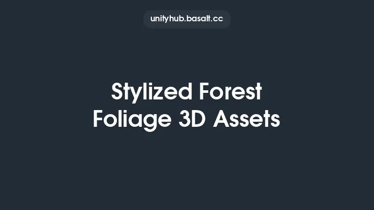 Stylized Forest Foliage 3D Assets Thumbnail