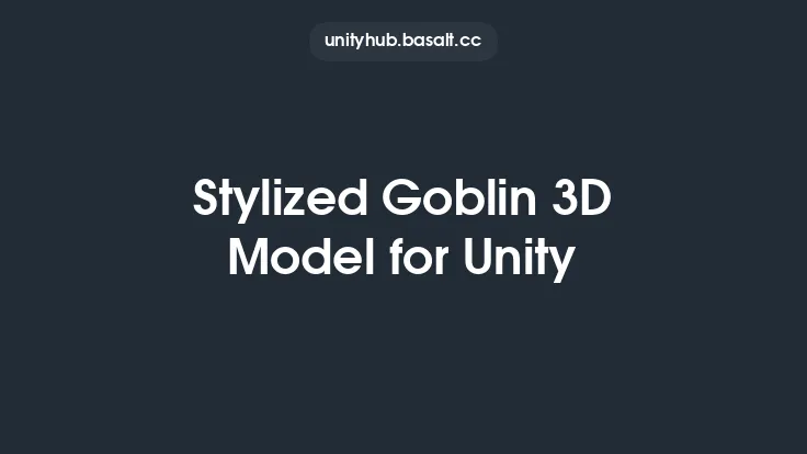 Stylized Goblin 3D Model for Unity Thumbnail