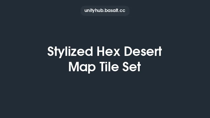 Stylized Hex Desert Map Tile Set Thumbnail