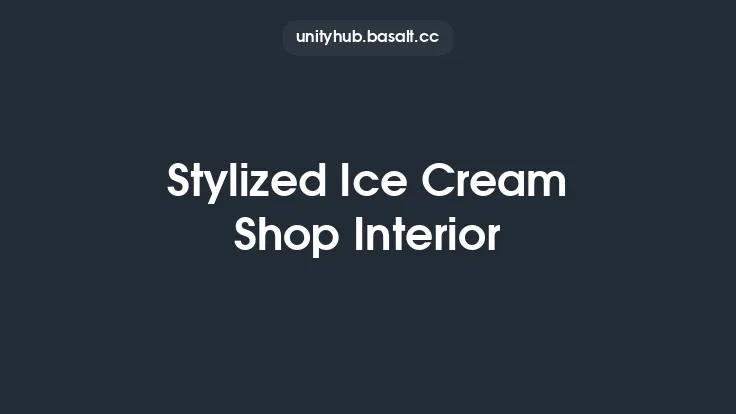 Stylized Ice Cream Shop Interior Thumbnail