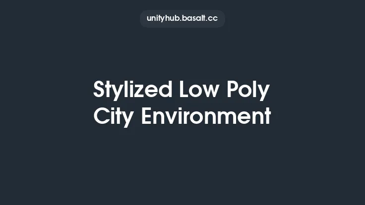 Stylized Low Poly City Environment Thumbnail