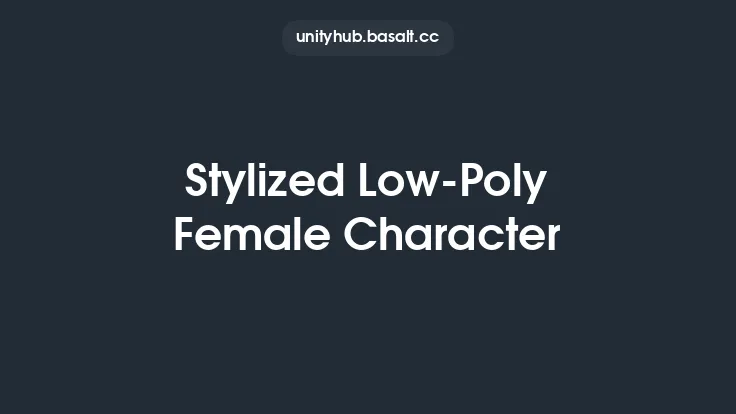 Stylized Low-Poly Female Character Thumbnail