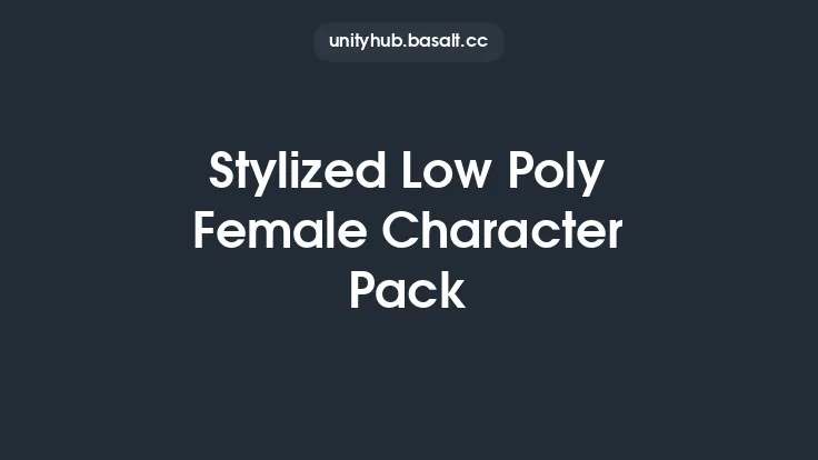 Stylized Low Poly Female Character Pack Thumbnail