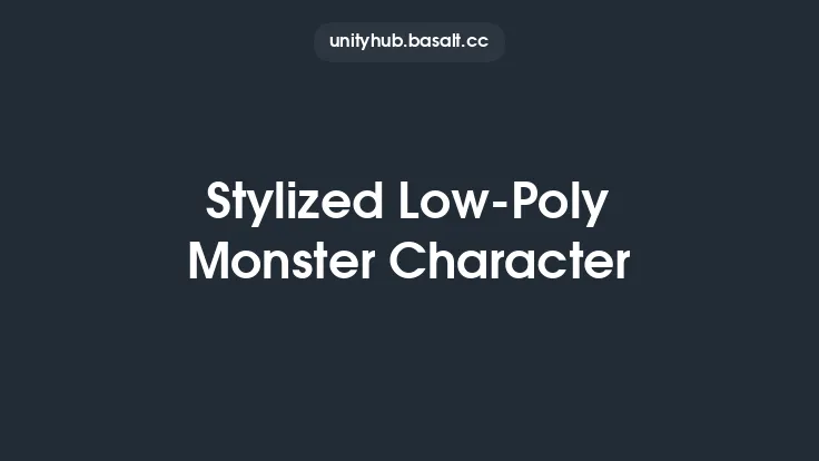 Stylized Low-Poly Monster Character Thumbnail