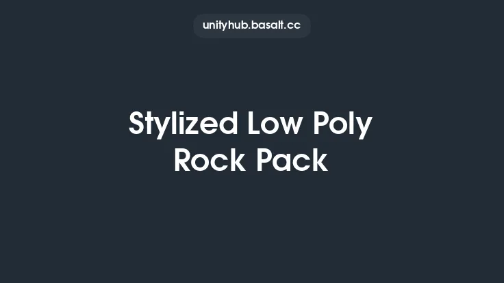 Stylized Low Poly Rock Pack Thumbnail