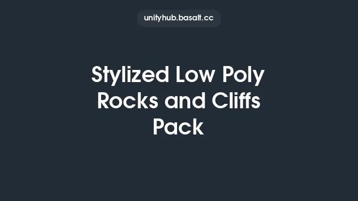 Stylized Low Poly Rocks and Cliffs Pack Thumbnail