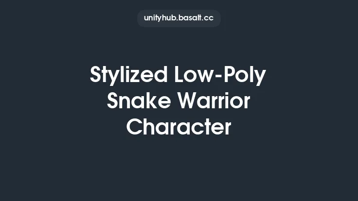 Stylized Low-Poly Snake Warrior Character Thumbnail