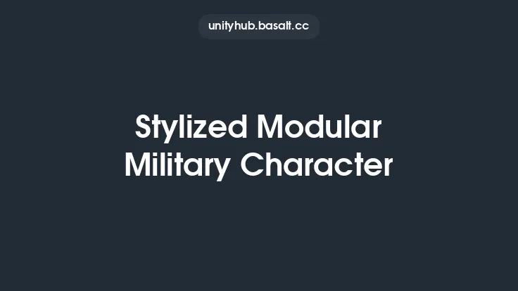 Stylized Modular Military Character Thumbnail
