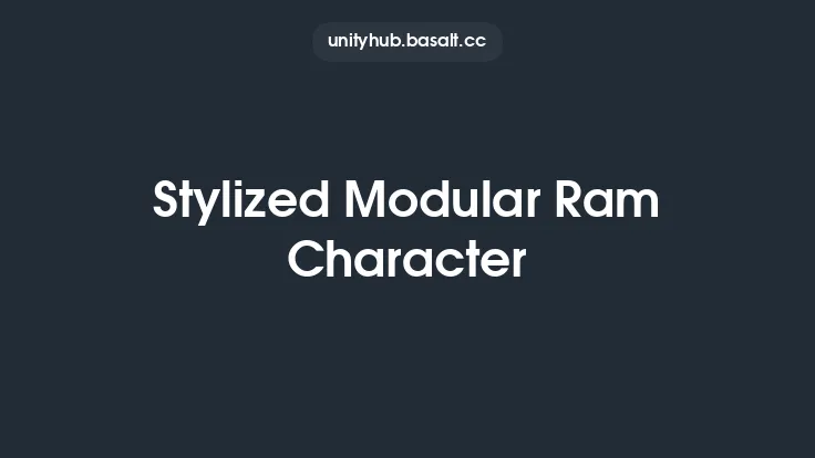 Stylized Modular Ram Character Thumbnail
