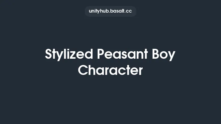 Stylized Peasant Boy Character Thumbnail
