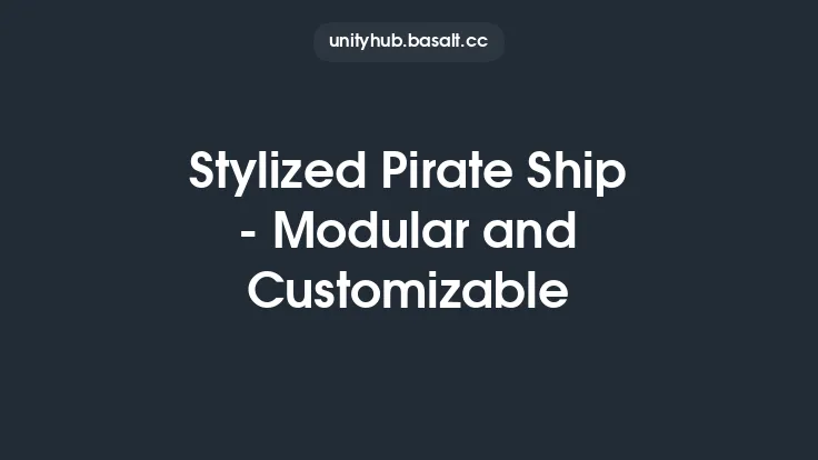 Stylized Pirate Ship - Modular and Customizable Thumbnail