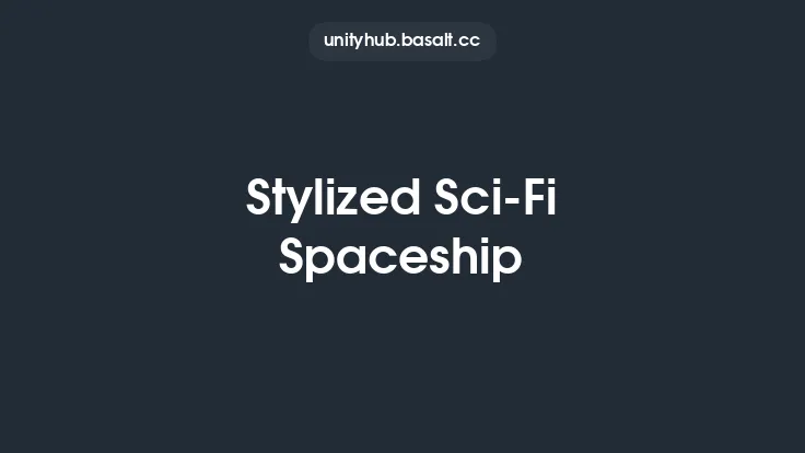 Stylized Sci-Fi Spaceship Thumbnail