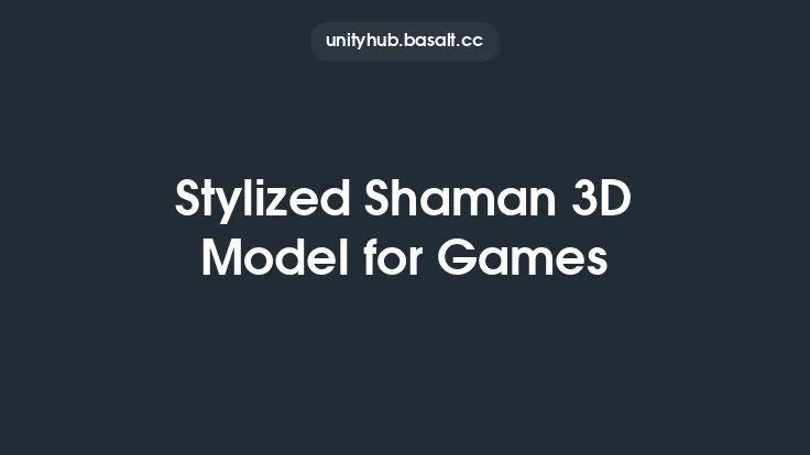Stylized Shaman 3D Model for Games Thumbnail