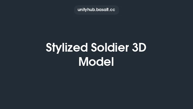 Stylized Soldier 3D Model Thumbnail