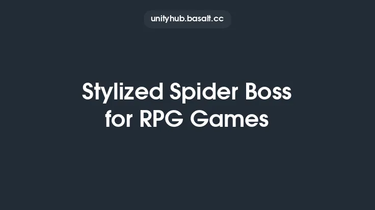 Stylized Spider Boss for RPG Games Thumbnail