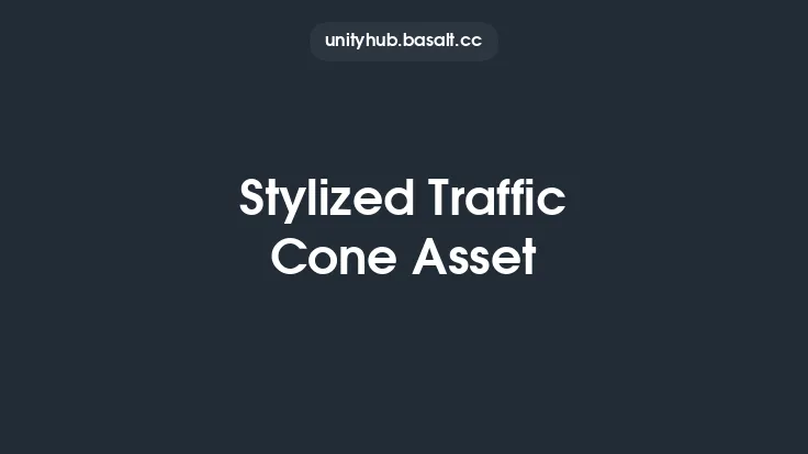 Stylized Traffic Cone Asset Thumbnail