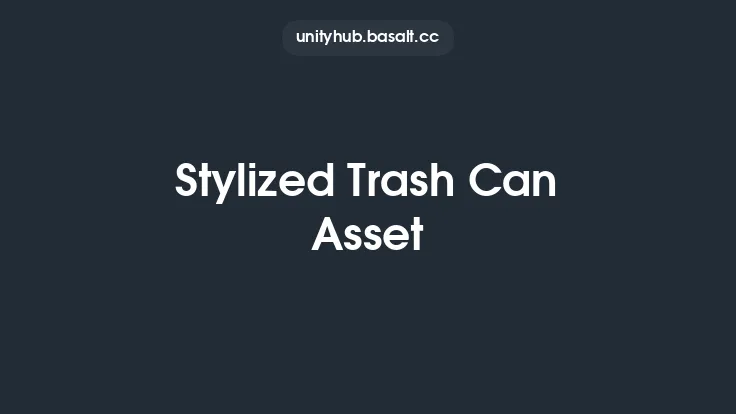 Stylized Trash Can Asset Thumbnail