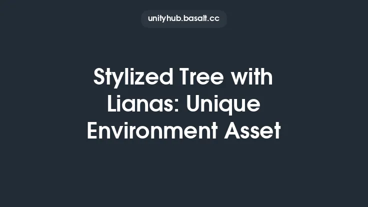 Stylized Tree with Lianas: Unique Environment Asset Thumbnail