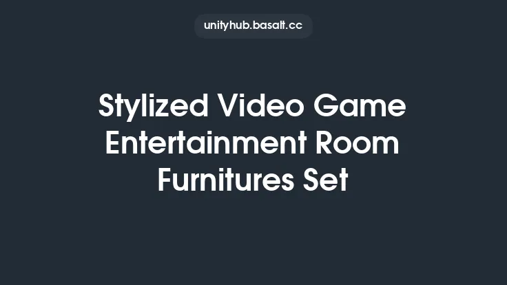 Stylized Video Game Entertainment Room Furnitures Set Thumbnail