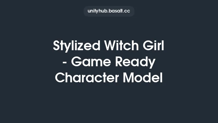 Stylized Witch Girl - Game Ready Character Model Thumbnail