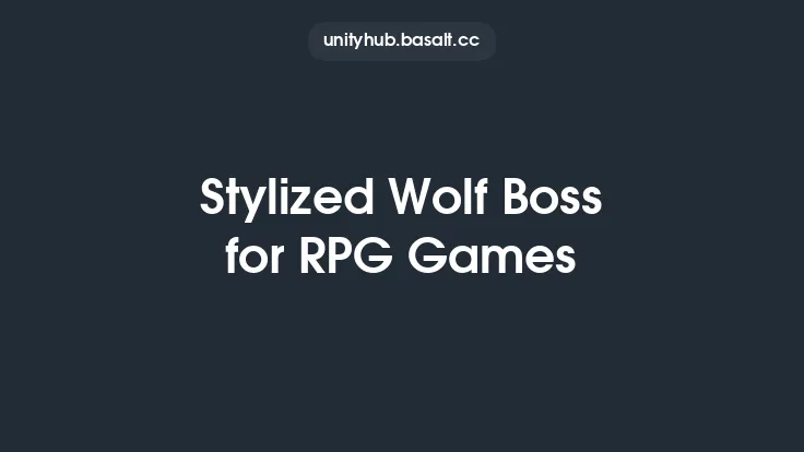 Stylized Wolf Boss for RPG Games Thumbnail