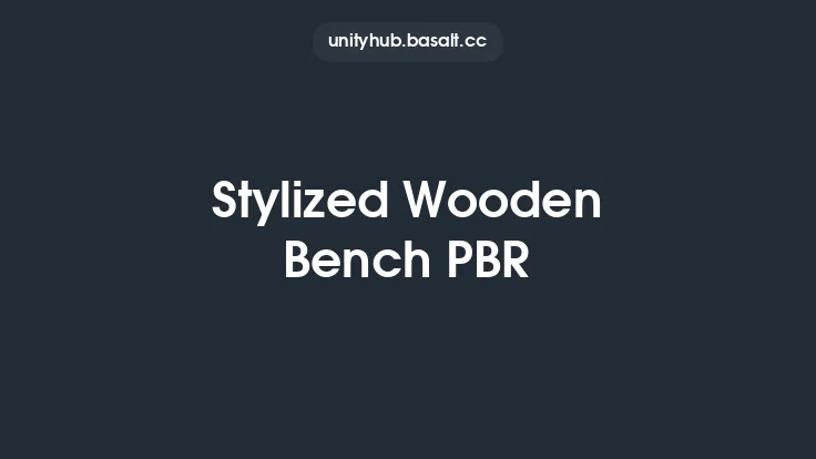 Stylized Wooden Bench PBR Thumbnail