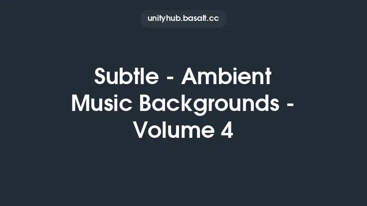 Subtle - Ambient Music Backgrounds - Volume 4 Thumbnail