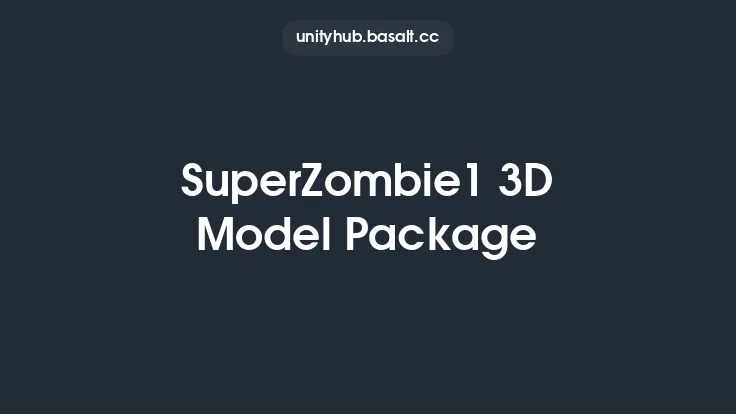 SuperZombie1 3D Model Package Thumbnail
