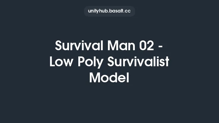 Survival Man 02 - Low Poly Survivalist Model Thumbnail