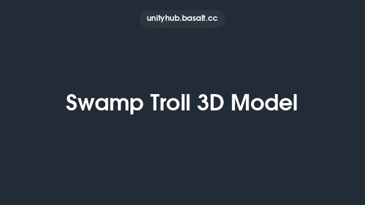 Swamp Troll 3D Model Thumbnail
