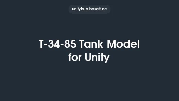 T-34-85 Tank Model for Unity Thumbnail