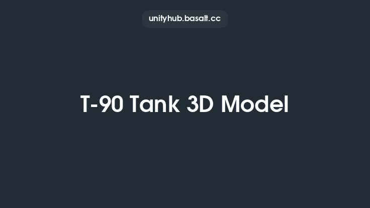 T-90 Tank 3D Model Thumbnail